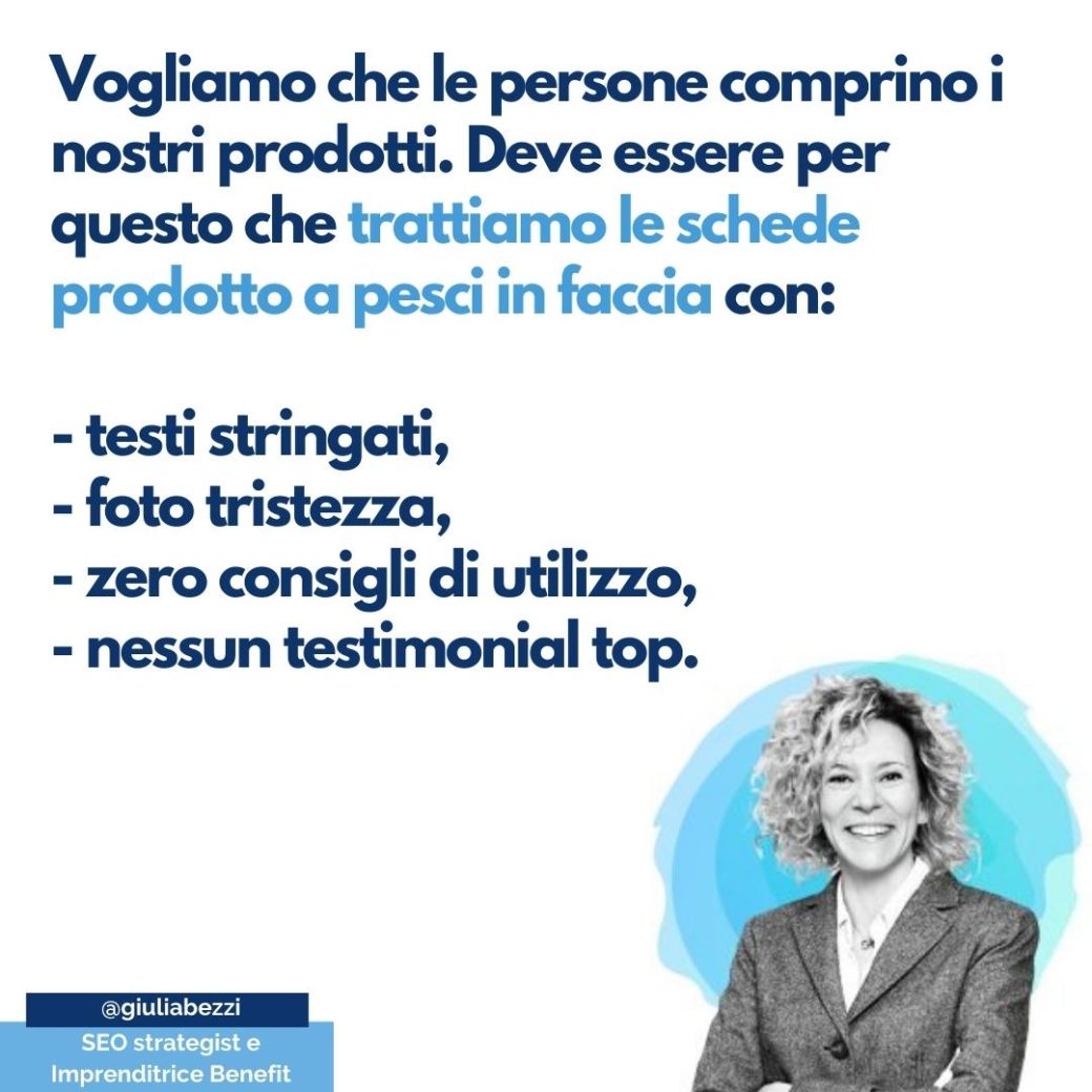 Schede prodotto e vantaggio competitivo Schede prodotto e vantaggio competitivo